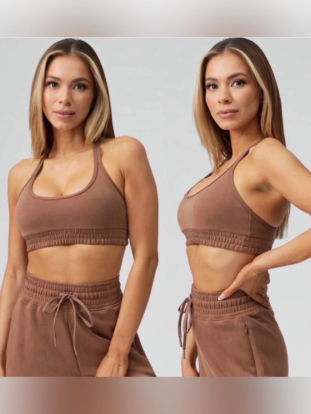 🤎Buffbunny Collection Luxe Bralette Cloud Cocoa Brown Women Size Medium